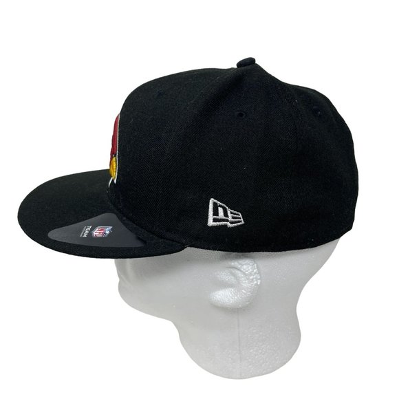 New Era‎ 59Fifty Arizona Cardinals NFL Black Fitted Hat Cap 7 1/4 - Picture 4 of 6